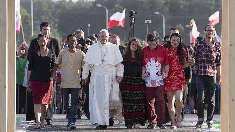 2020.07.30 2016.07.30 Papa Francesco GMG Polonia, Veglia Giovani