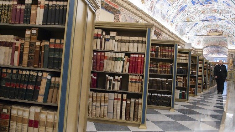 La bibliothèque vaticane.