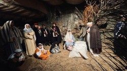 So sieht eine lebende Krippe aus: das Weihnachtsgeschehen, dargestellt von Gläubigen