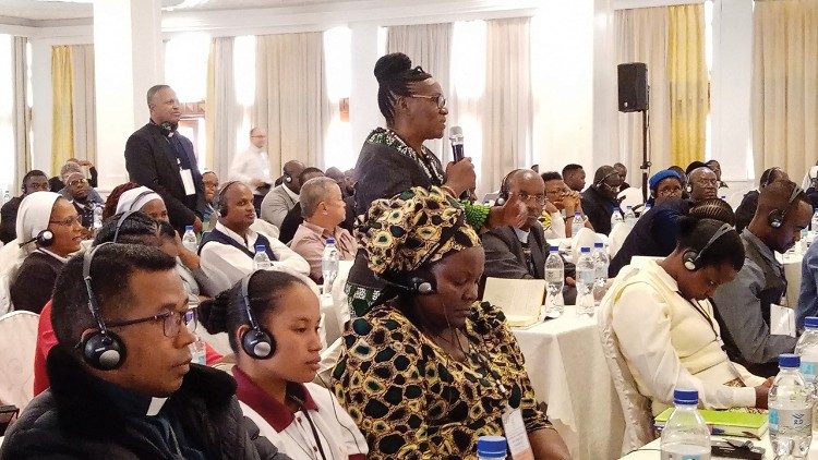 A delegate at the Synod Continental Assembly