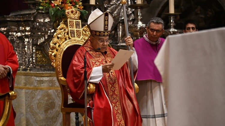 Il cardinale semeraro durante la Messa di beatificazione