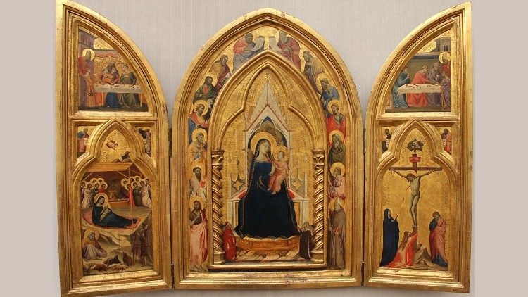 Taddeo Gaddi, Trittico, tempera su legno, 1330-34, Staatliche Museen, Berlin