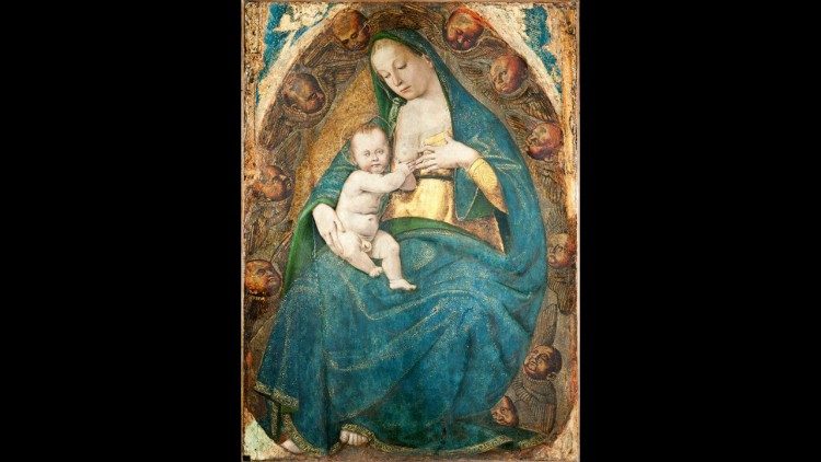 Luca Signorelli, Madonna del latte, tempera su tavola, 1482 - 1485 circa, Pinacoteca di Brera, Milano