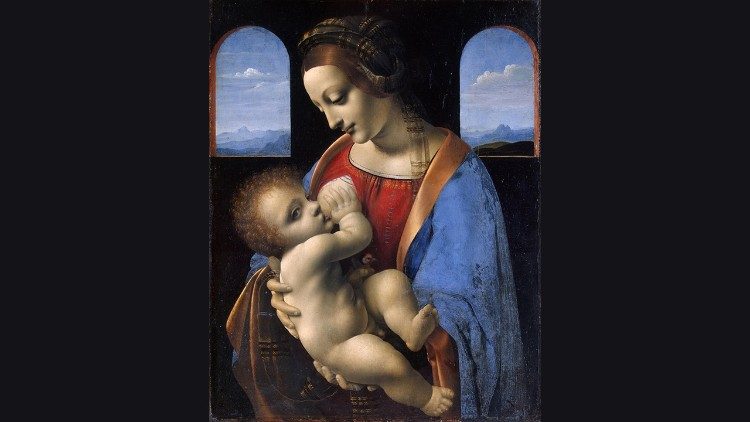 Leonardo da Vinci, Giovanni Antonio Boltraffio, Madonna Litta, tempera su tavola, 1490, Museo dell'Ermitage, San Pietroburgo