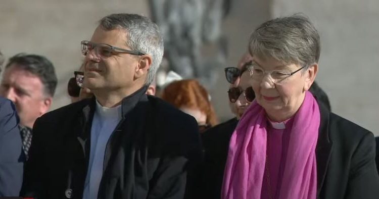 Die Delegation bei der Generalaudienz