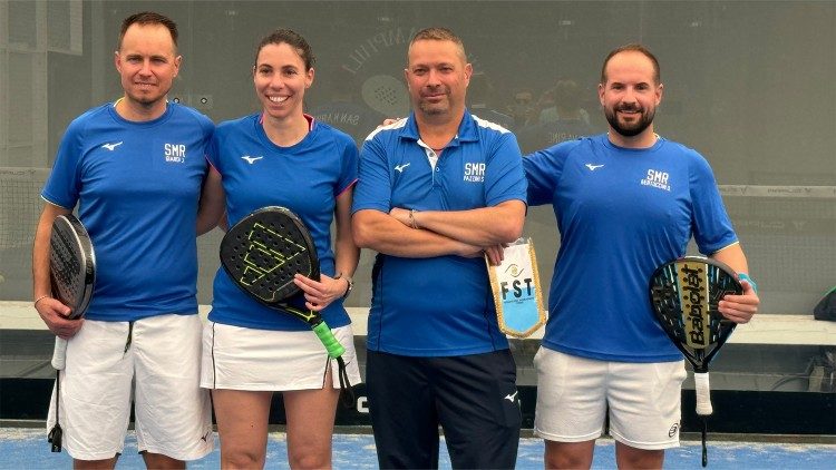 La squadra di padel di San Marino