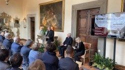 Un momento della presentazione: Catacombe d’Italia, il progetto della Pontificia Commissione per l’Archeologia Sacra per il Giubileo