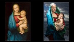  Mostra "Luce da Luce - Madonne con Bambino". Viola e Veronica reinterpretano la "Madonna del Granduca" di Raffaello. 