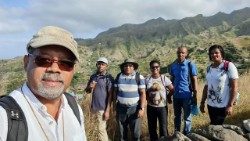 Dom Ildo Fortes, Bispo de Mindelo, em visita pastoral a uma das paróquias da ilha de Santo Antão