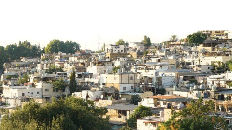 The Dbayeh refugee camp, located about eight miles north of Beirut, was established in the 1950s. Photo: Raghida Skaff - CNEWA