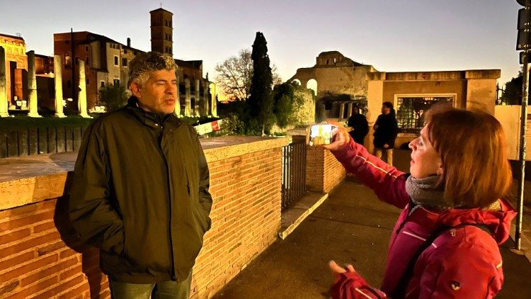 L'intervista con Daoud Nassar a Roma