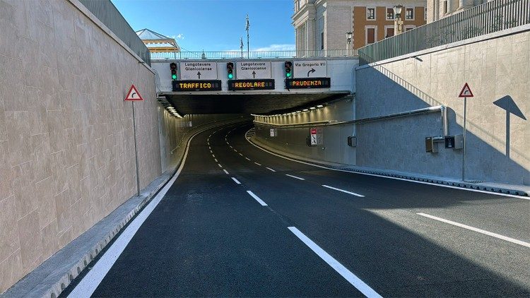 Il nuovo sottopassaggio di Piazza Pia