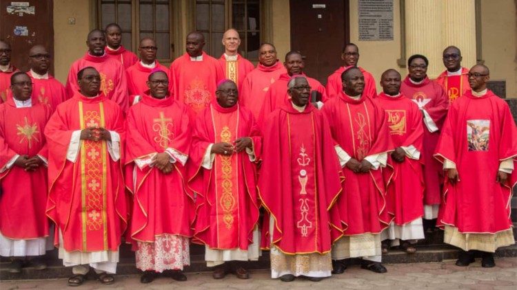 Some priests and Bishops of Ibadan Ecclesiastical Province, Nigeria.