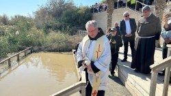 2024.01.07 Terra Santa, sito del Battesimo di Gesù, sul fiume Giordano