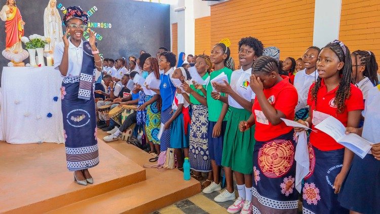 Outro momento do Dia da Infância e Adolescência Missionária na Beira