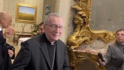 Cardinal Parolin at the Palazzo Giustiniani