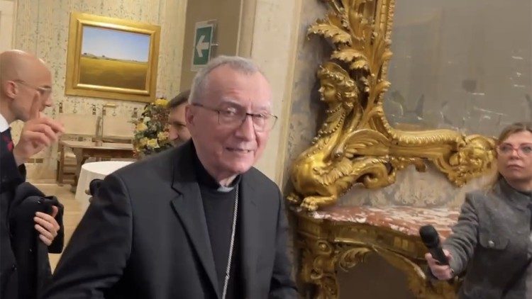 Papin državni tajnik kardinal Pietro Parolin u Palazzo Giustiniani