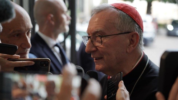 Kardinalstaatssekretär Pietro Parolin bei der Buchvorstellung zu China an der Päpstlichen Urbaniana Universität (Foto © Teresa Tseng Kuang Yi)