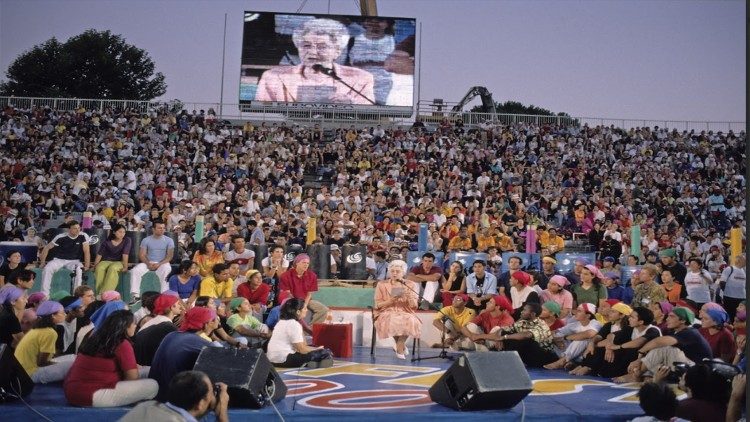 Chiara Lubich a római Genfesten