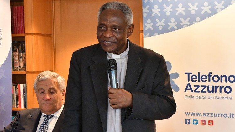  Il cardinale Turkson durante la premiazione della Fondazione Child-Telefono Azzurro