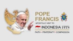 Logotipo del viaje del Papa a Papúa Nueva Guinea, Indonesia, Timor Oriental y Singapur