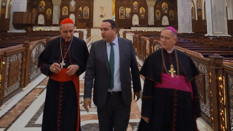 El cardenal Fernádez en El Cairo