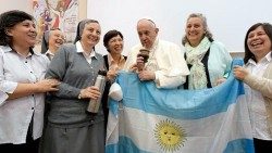 Pope Francis greets Salesian sisters taking part in their General Chapter