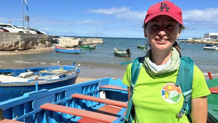 Elena Dubinina, europäische Projektleiterin der Aevf in San Vito, Polignano a Mare