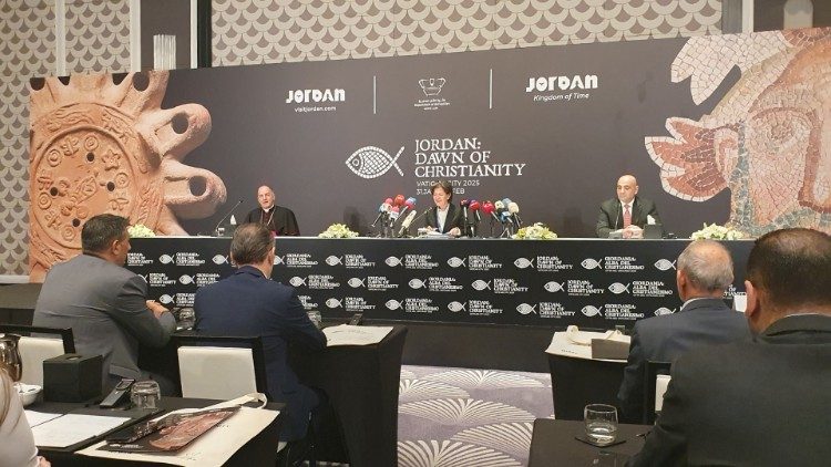 'Jordan: Dawn of Christianity' exhibition presented to media in Amman, Jordan